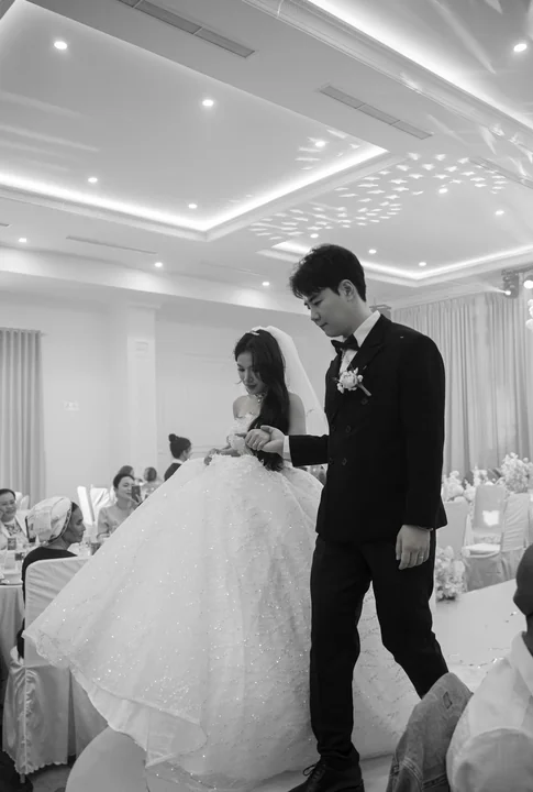 Khoảnh khắc tiệc cưới thực tế Đoá Nhi 3